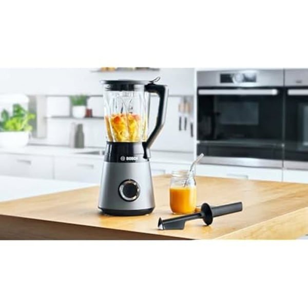 Bosch Husholdningsapparater - MMB6172S Vitapower serie 4 - Blender - motor 1200 W - skål kapacitet 2L, 2 hastigheder, Farve: Metalisk