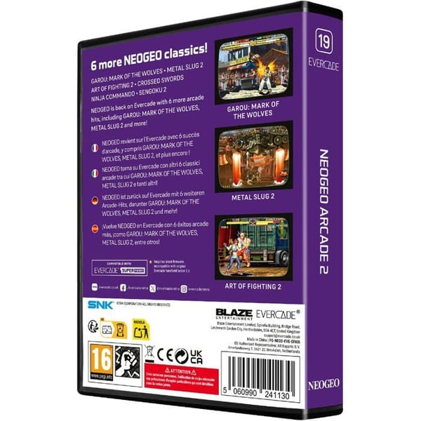 Blaze Evercade - NEOGEO Arcade Collection 2 - Kartong nr 19