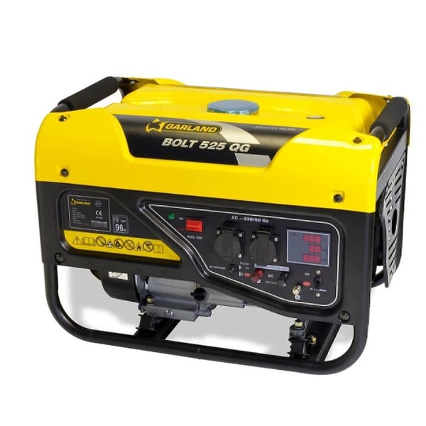 Monofasigt bensindrivet generator GARLAND BOLT 525 QG-V17 - L: 60 cm - l: 43 cm - Gul Monofasigt bensindrivet generator GARLAND BOLT 525 QG-V17 - L: 60 cm - l: 43 cm - Gul