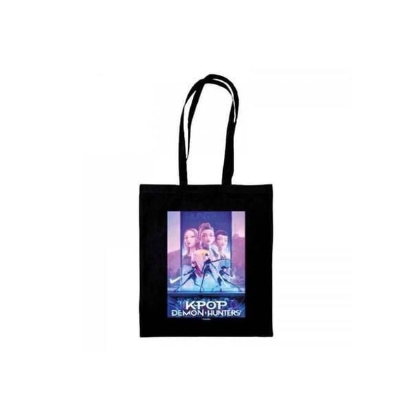 Kpop Demon Hunters – Noir Tote Bag – Logotyp