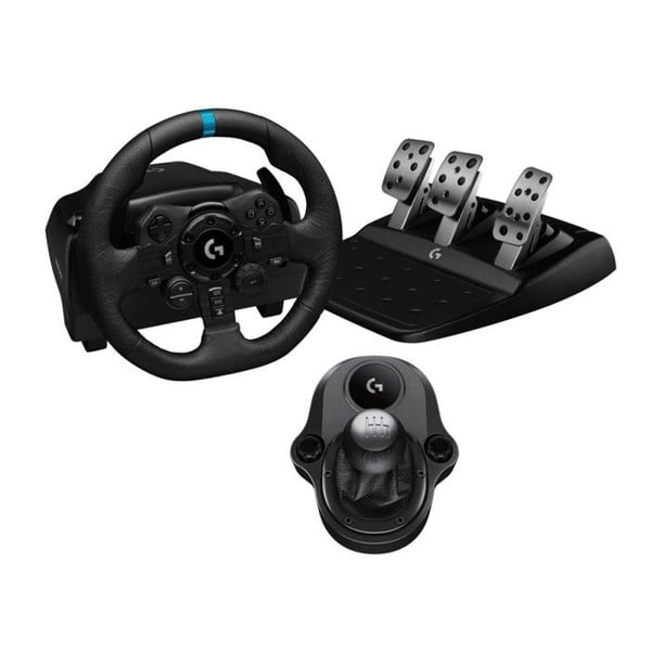 Logitech G923 SE Racing - ohjauspyörä ja G923-pedalijärjestelmä PS5 PS4:lle ja PC:lle + Driving Force -vaihdekeppi Musta