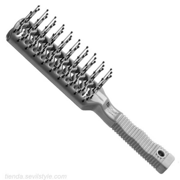 Hårprodukter Set - EUROSTIL - Eurostil - 00574 - Tvåfärgad Tunnel Skeleton Brush Large