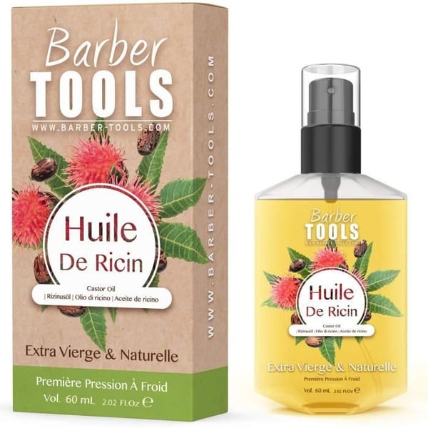 Ricinolja - BARBERVERKTYG - 100% Ren - Kallpressad - 60ml - Vegansk