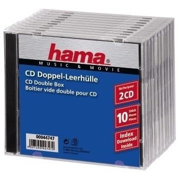 CD DUBBEL JEWELFODRAL STANDARD - BEHÄLTER CD-AUF...