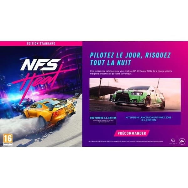 ELECTRONIC ARTS Need for Speed Heat PS4-spel Standard Blu-Ray