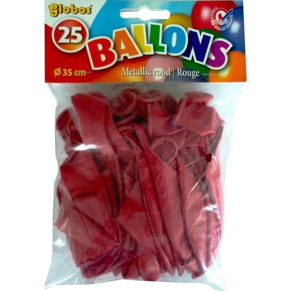 Ballonger - 100 % latex - 30 cm - Röd - Professionell kvalitet - Heliumfyllbar
