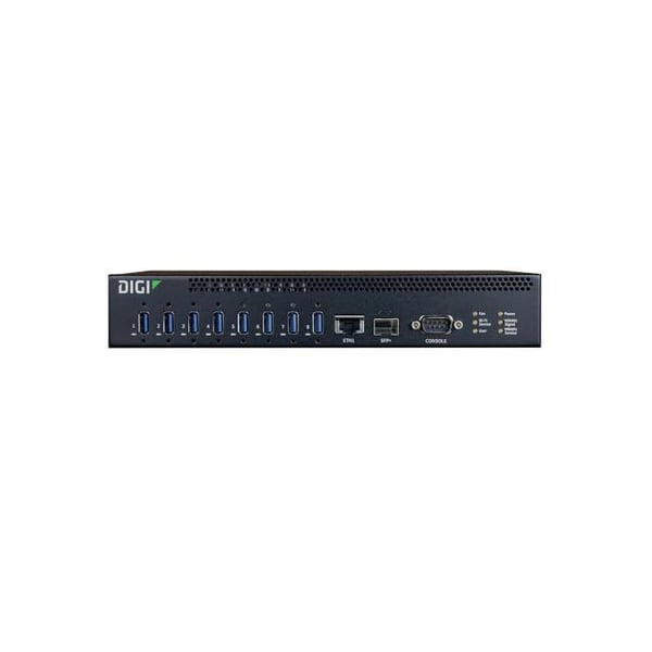 USB 3.2 Gen 1 koncentrator - Digi - AW08-G300 - 10000 Mbit/s - Svart - Typ-A - 260x160x44.45 mm - 1.6 kg