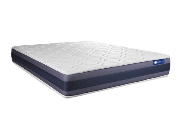 Madrass- och boxspringset 180x210 cm - Actimemo Morpho - Vitt boxspringkit