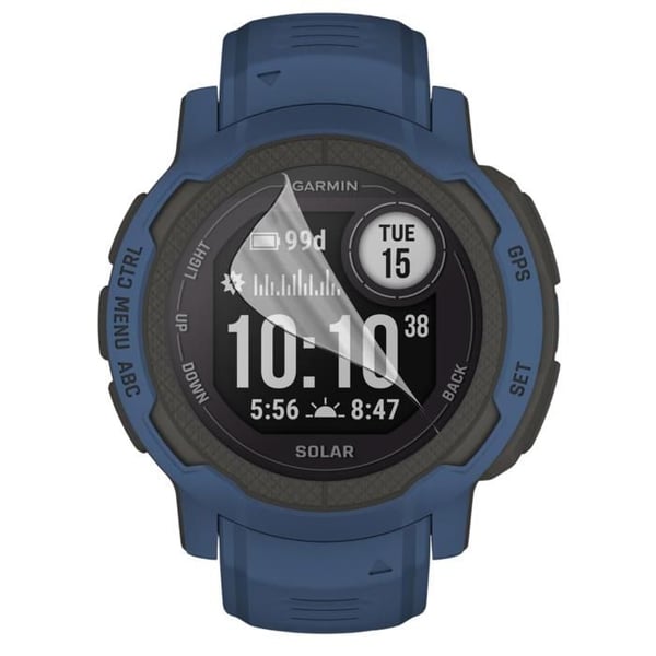 Skärmskydd för Garmin Instinct 2s Solar - 40mm [Pack 9] Ultra Tunn Plastfilm Skyddande Phonillico