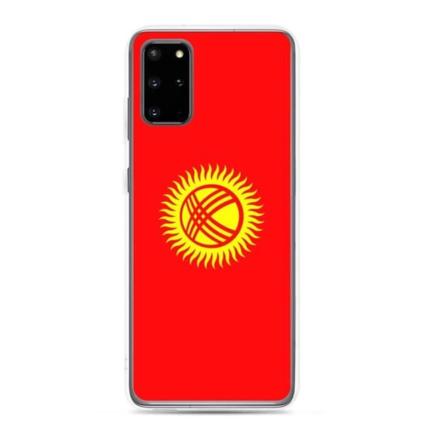 Mobilskal – Kirgizisk flagga – Kompatibel med Samsung Galaxy S24 – Mjuk etui – Slitstark och stöttålig – Pixelforma