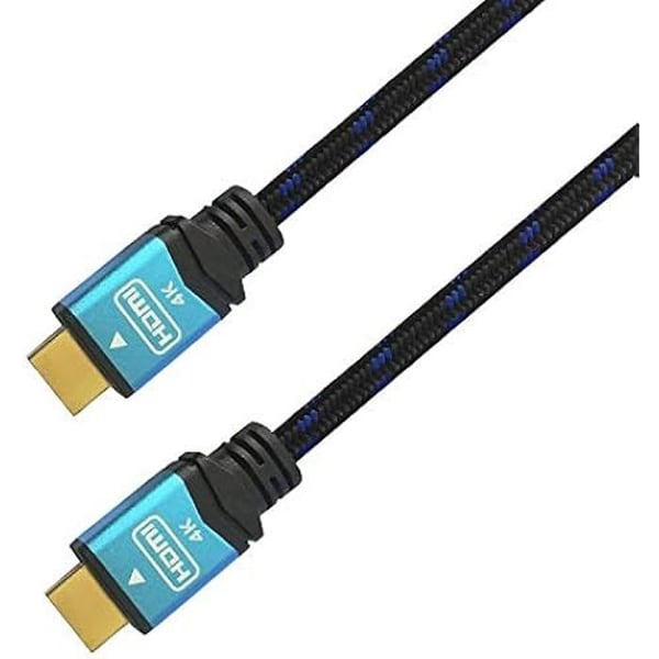 Aisens A120-0355 HDMI-kabel 0,5 m 4K Ultra HD Svart/Blå