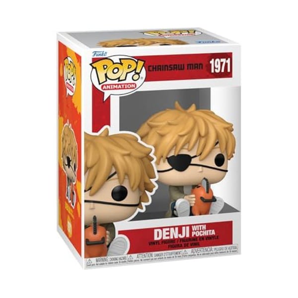 Figur föremål - Funko Pop! - Chainsaw Man - Denji & Pochita - Högkvalitativt Vinyl - Idealisk Gåva