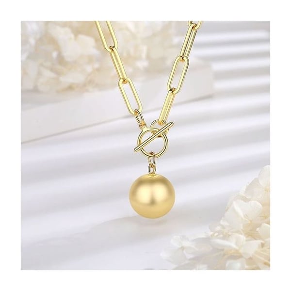 Chunky stickad gravid bola gold