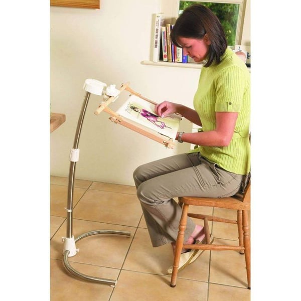 Yrkesstöd - DAYLIGHT - StitchSmart2 - för ramar upp till 76 cm - rotation 36° - färg kräm/silver