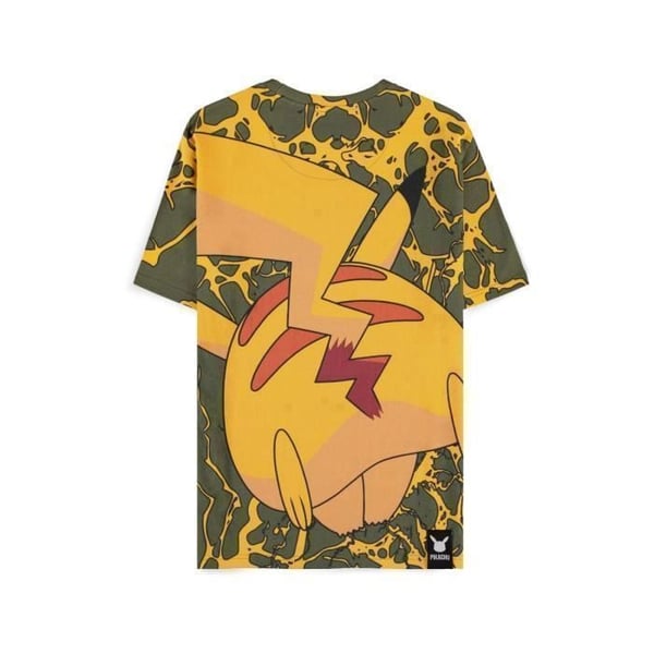 T-Shirt - DIFUZED - Pikachu Lightning - Gul - Bomull - Kort ärm
