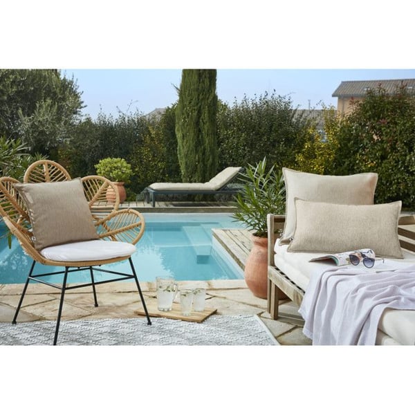 Kuddeöverdrag "Naïa Outdoor" alla dimensioner Fjärilseffekt - Naïa Sand - - Naïa Sand - Kuddeöverdrag 40 x 60 cm