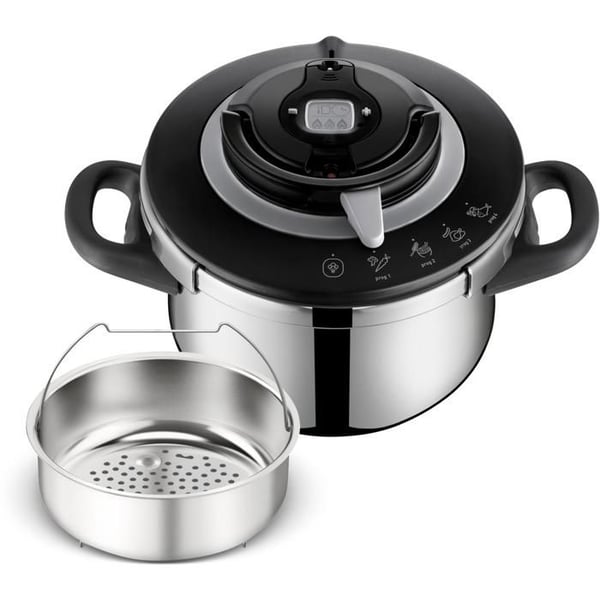Tryckkokare - TEFAL - Clipso CHEF - 4,5 l - Rostfritt stål - 4 tillagningsprogram