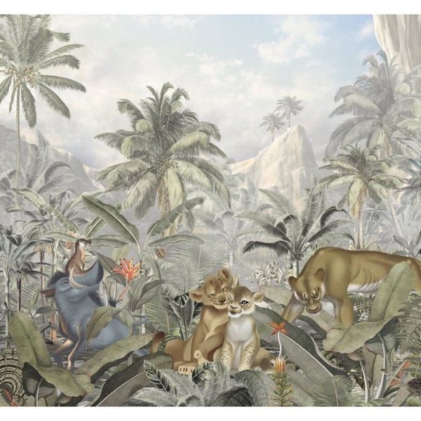 Tapeter - Disney - Lejonkungen - Non-woven - 300 cm x 280 cm - Att sticka