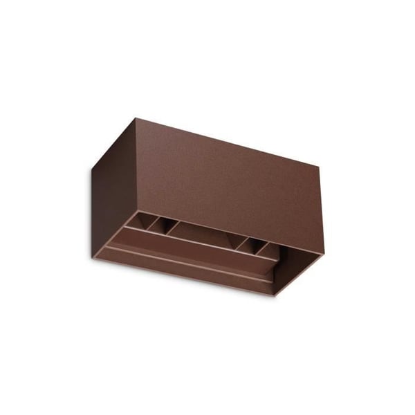 Ideal Lux ATOM väggarmatur utomhus LED integrerad med 4 ljus kaffe 2100Lm 3000K IP54