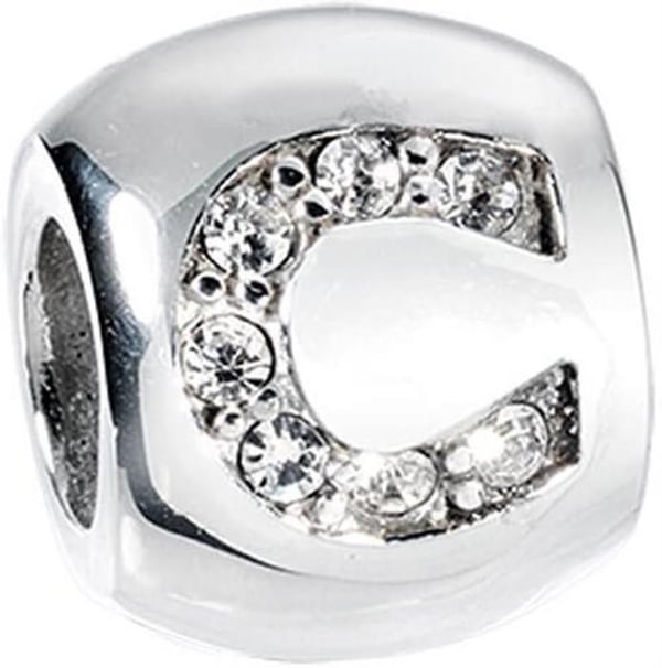 Charm - MORELLATO - SCZK1 - Silver - Steel - Bokstav C - Kristaller