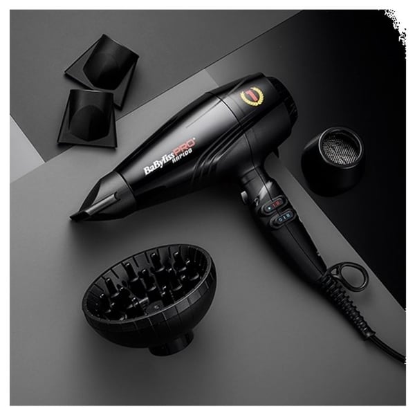 Babyliss Pro Ultralätt Rapid Hårtork, Ref BAB7000IE Svart, Röd, Kallluft, Torkning - Elektrisk hårutrustning