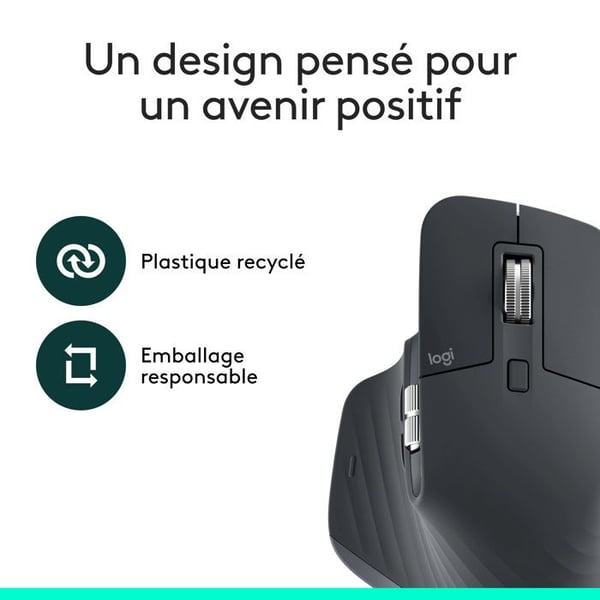 Mus - Trådlös - Logitech - MX Master 3S - Bluetooth Edition - Grafit