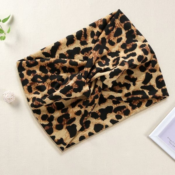 Korsband - AVIZAR - Chic Leopard - Mjuk Bomull - Brun - För Kvinna