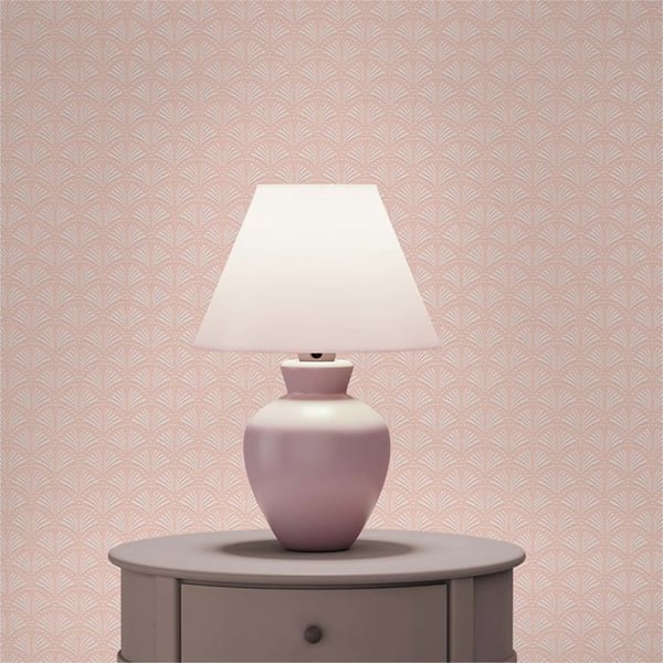 Tapet M1-No.656 Rosa Vit Geometrisk Design Tapet