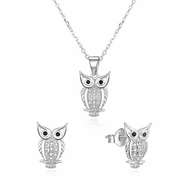 Smyckeset - Beneto Agset61rl - Silver - Snöfärg - För kvinnor