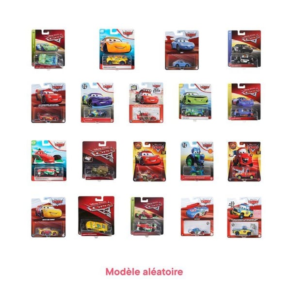 Cars 3 car - Slumpmässig modell - Enkel leverans - MATTEL - Interiör - Unisex - Från 3 år