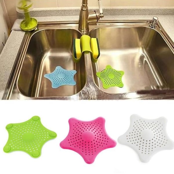 Avloppsproppar - HICOLLIE - 4Pcs - Silikon - Vit - 15.5x15x0.3 cm