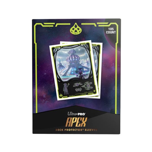Ultra Pro - Magic: The Gathering - Vid Portarna till Evigheternas - Förpackning med 105 Apex Uthros kortskydd, Guds Kärna Titanisk - UK