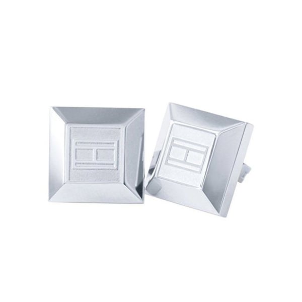 Örhängen i 925 sterlingsilver - Tommy Hilfiger - Emalj - 1 cm - Silverfärgad - Stift och clips - Magnetisk lås