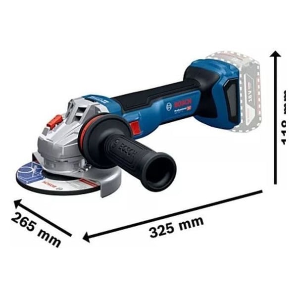 Trådlös vinkelslip - Bosch Professional - 18V GWS 18V-11 - 125 mm