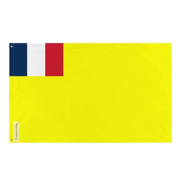 Fransk Indokina-flagg – 160 x 240 cm – Polyester – Metallöglor – Hållbar