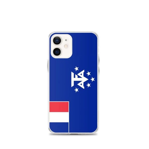 Telefonfodral - PIXELFORMA - iPhone 12 mini - Mjuk - Stötsäker - Franska Antarktis flagga