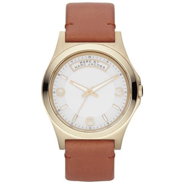 Kvinnoarmband - MARC BY MARC JACOBS - BABY DAVE MBM1261 - Kvarts - Analog - Vitt läder