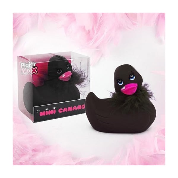 Sexleksak i form av en vibrerande anka i rosa päls