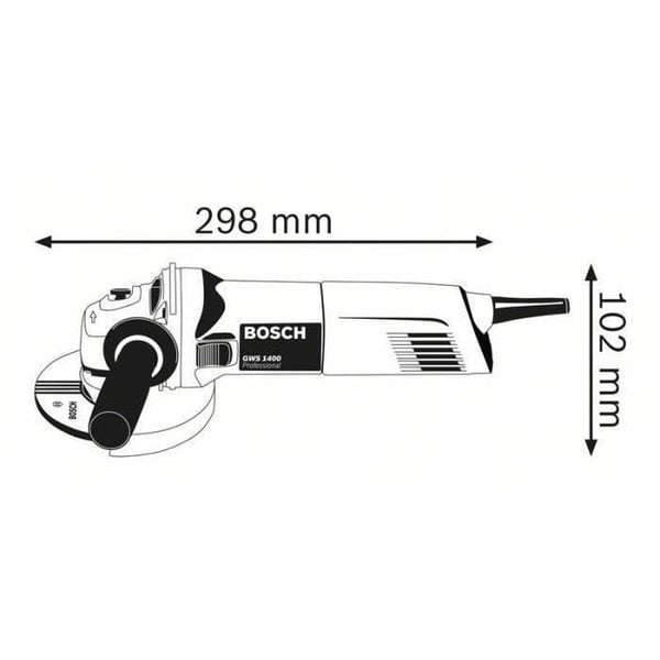 Bosch Professional GWS 1400 vinkelslip - 0601824800