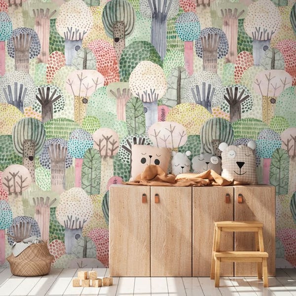 A.S. Creation Fototapet The Wall III 398611 Ett mönster per rulle Skog Växter Grön