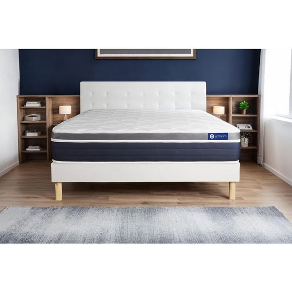Sängset Madrass Sängbotten 200x200 cm - Vit Sängbotten (i kit) - Actimemo Komfort