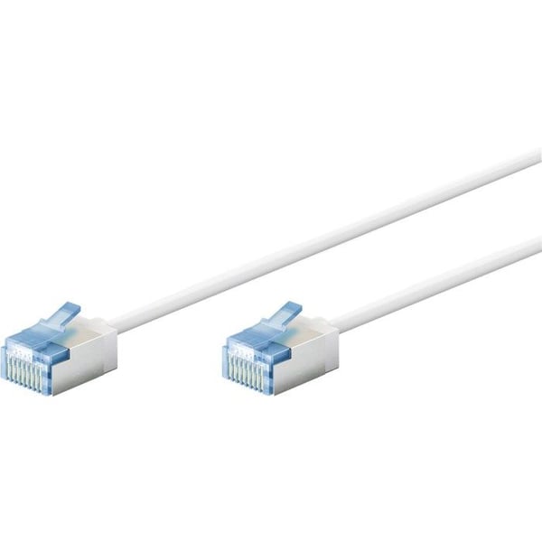 GOOBAY Kategori 6a skärmad LSOH slank / ultraflexibel Ethernetkabel - vit 1m