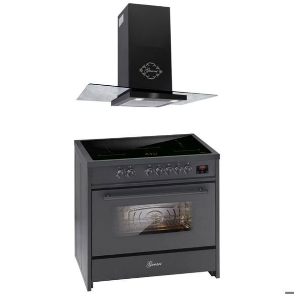 Induktionshäll - GURARI - E 913 BL - 90 cm - 121L - 5 induktionszoner med booster