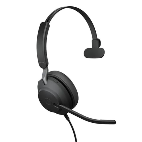 USB-C Monohörlur - Jabra - Evolve2 40 SE - Bullerdämpning - 3 mikrofoner - Optimal komfort