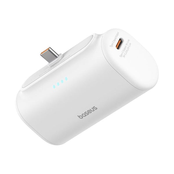 Ekstern batteri - BASEUS - P10068306213-00 - 5000mAh - Type-C - 20W - Hvid