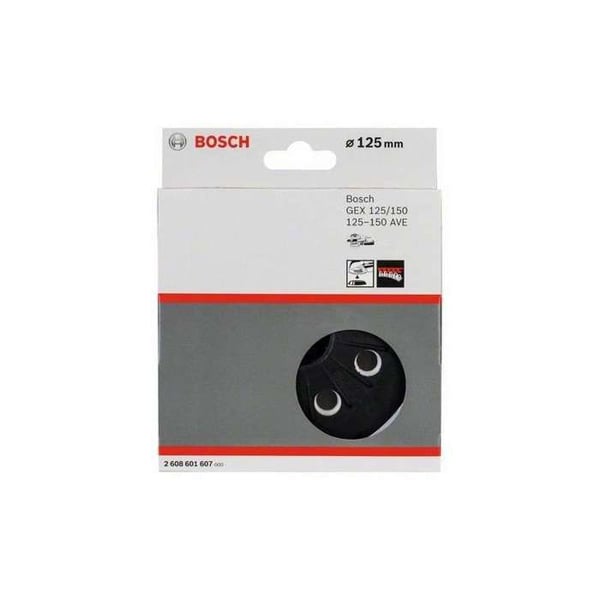 Slipplatta - BOSCH - 2608601607 - Ø125mm - Medium-hård - För GEX 125-1 AE Professional