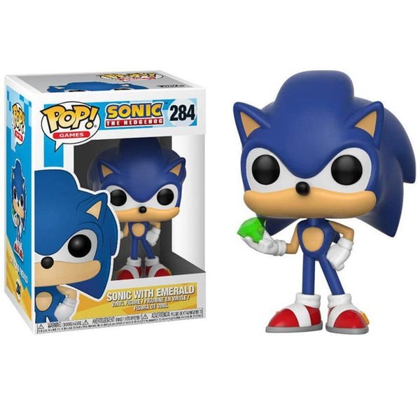 Figur - FUNKO - Sonic med moderstenen - Vinyl - 9 cm - Flerfärgad