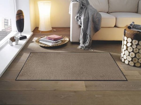 Matta - Design 959 - Taupe - 75 x 120 cm - 100% polyamid - Kvalitet Wash & Dry