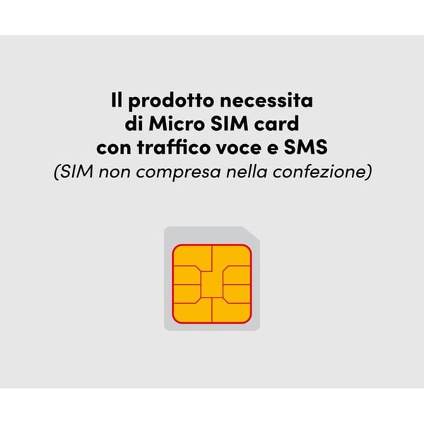 Telefon til seniorer - BEGHELLI - SLV40 - Sort - SOS-knap - Store baggrundsbelyste taster
