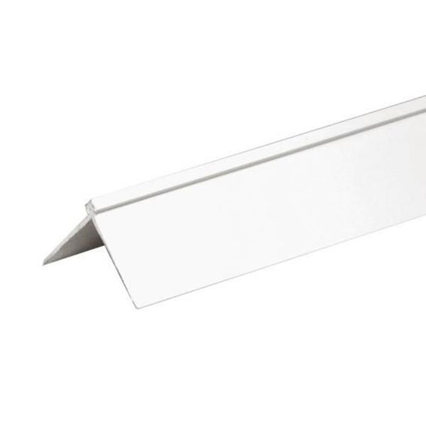 PROVISTON Vinkelsockel för tapet Kantskydd 22 x 22 x 2600mm vit plast
